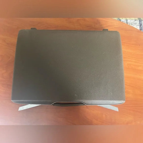 Silver Briefcase with Brown Interior - Picture 2 of 8